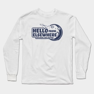 Hello from Elsewhere - Blue Logo Long Sleeve T-Shirt